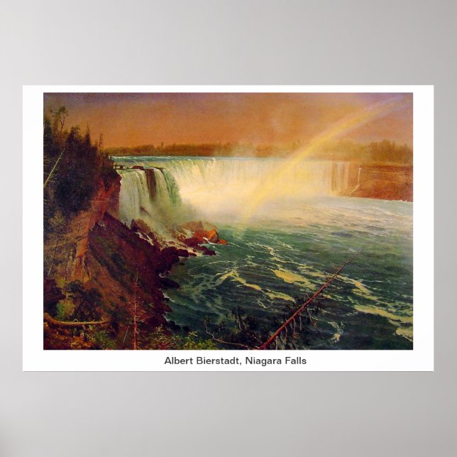 Albert Bierstadt, Niagara Falls. Poster (Vorne)