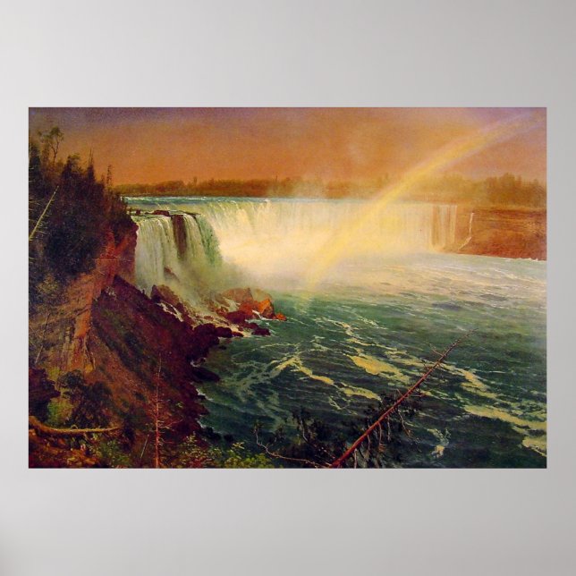Albert Bierstadt, Niagara Falls. Poster (Vorne)