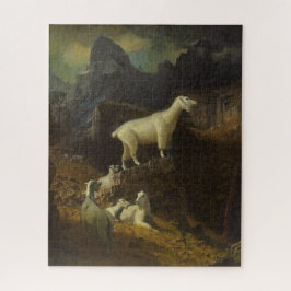 Albert Bierstadt Rocky Mountain Goats Jigsaw Puzzl