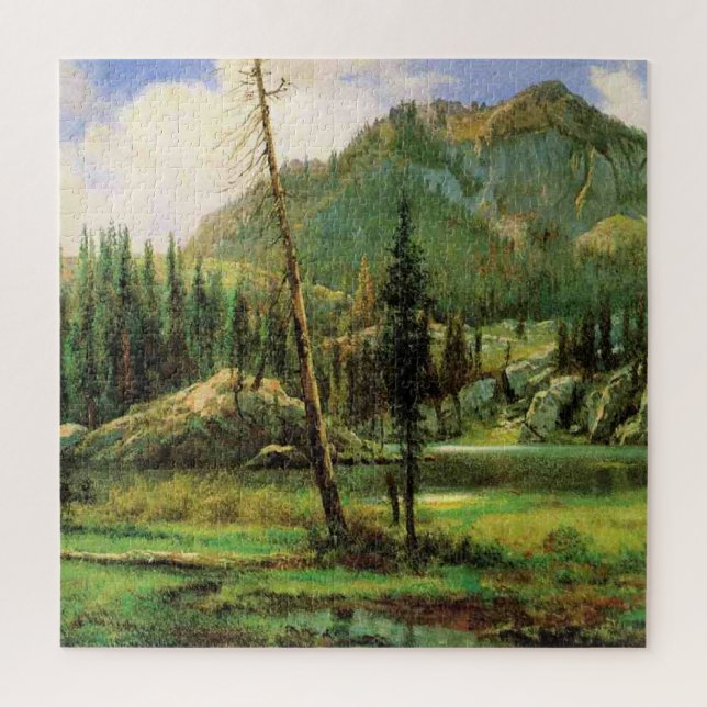 Albert Bierstadt - Sierra Nevada Mountains, (Vertikal)