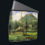Albert Bierstadt - Sierra Nevada Mountains, Laptopschutzhülle<br><div class="desc">Sierra Nevada Mountains, beautiful painting by Albert Bierstadt.</div>