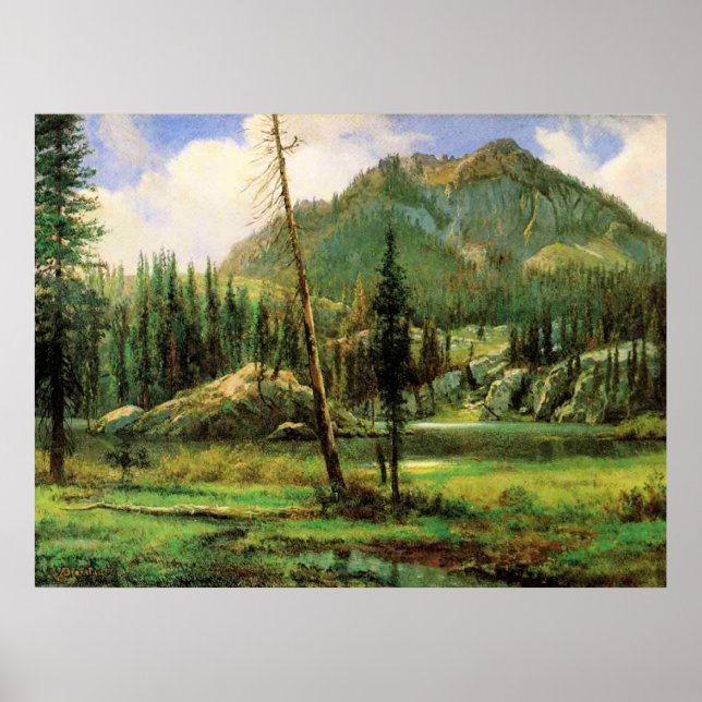 Albert Bierstadt - Sierra Nevada Mountains, Poster (Vorne)