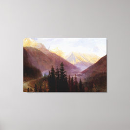 Albert Bierstadt Sonnenaufgang am Glacier Station Leinwanddruck