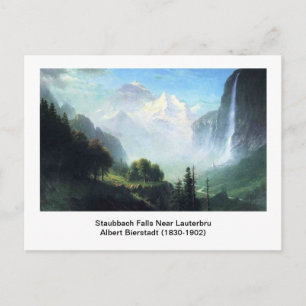 Albert Bierstadt, Staubbachfälle bei Lauterbru Postkarte