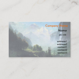 Albert Bierstadt Staubbachfälle bei Lauterbrunnen Visitenkarte