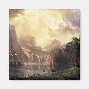 Albert Bierstadt Unter den Bergen der Sierra Nevad Magnet