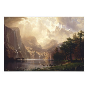 Albert Bierstadt - Unter den Sierra Nevada Fotodruck