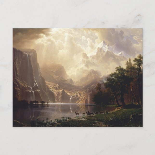 Albert Bierstadt - Unter den Sierra Nevada Postkarte (Vorderseite)