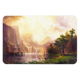Albert Bierstadt Unter der Sierra Nevada Magnet