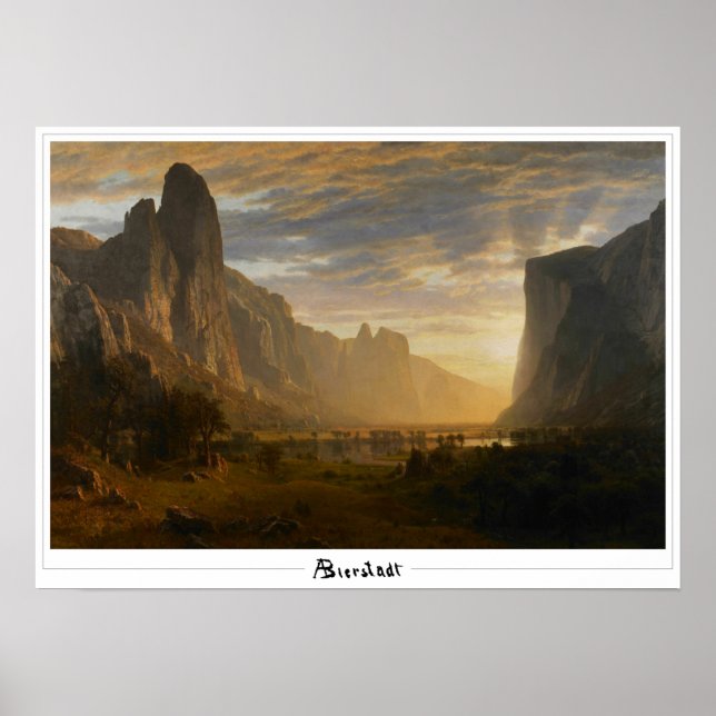 Albert Bierstadt Zedign Art Poster #121 (Vorne)
