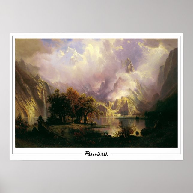 Albert Bierstadt Zedign Art Poster #136 (Vorne)