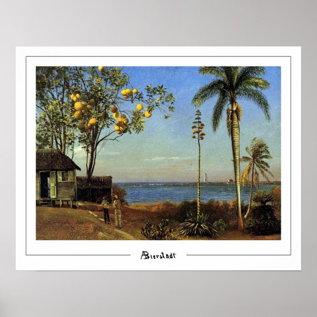 Albert Bierstadt Zedign Art Poster #196 (Vorne)