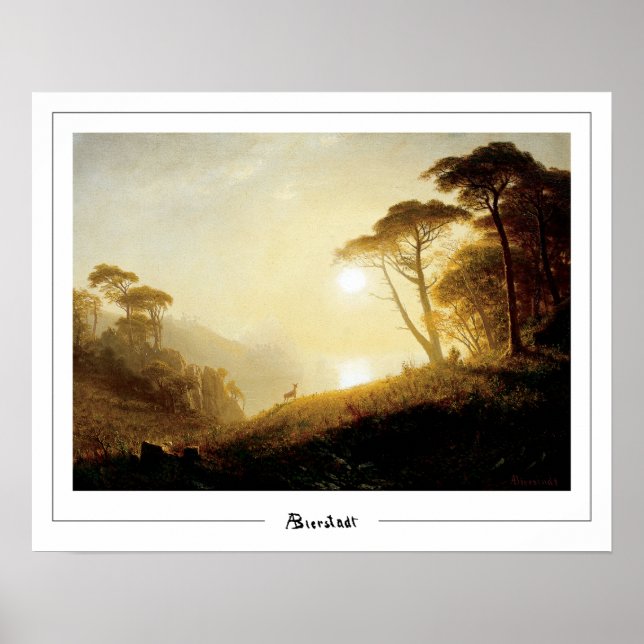 Albert Bierstadt Zedign Art Poster #224 (Vorne)