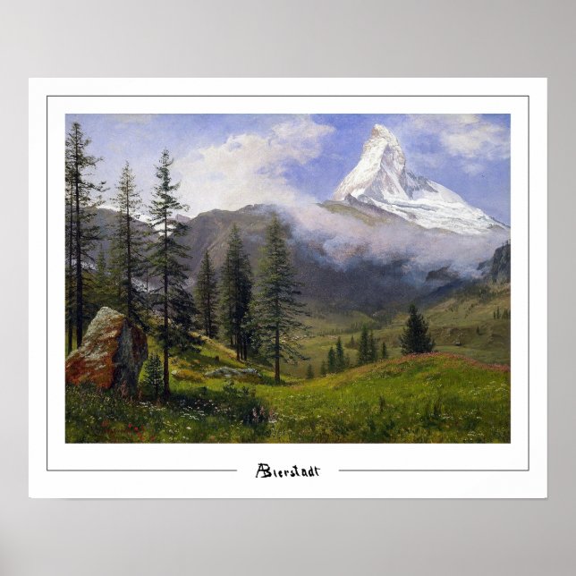 Albert Bierstadt Zedign Art Poster #271 (Vorne)