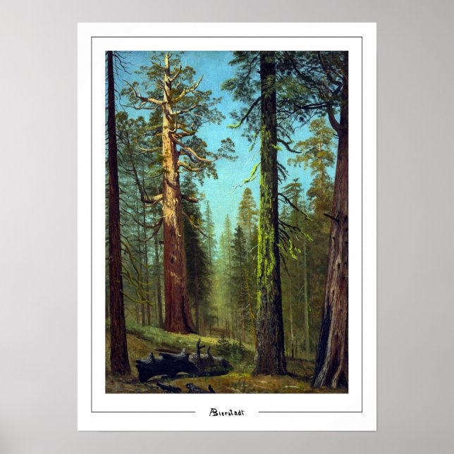 Albert Bierstadt Zedign Art Poster #31 (Vorne)