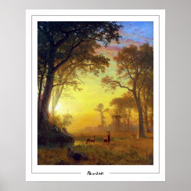 Albert Bierstadt Zedign Poster d'art #48 (Devant)