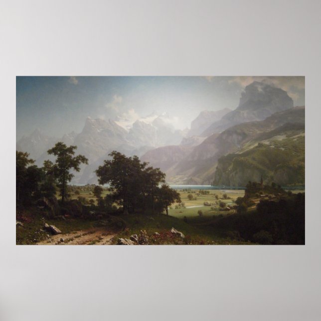 Albert Bierstadter Vierwaldstättersee, 1858 Poster (Vorne)