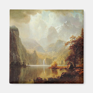 Albert Bierstadts Gemälde, In den Bergen 1867 Magnet