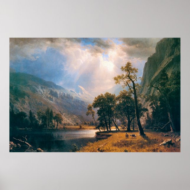 Albert Bierstadts Halbkuppel, Yosemitetal 1870 Poster (Vorne)