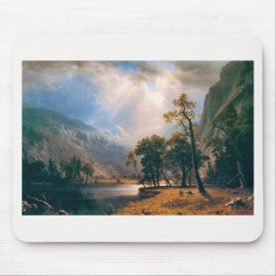 Albert Bierstadt's Half Dome Yosemite Valley, 1870 Mousepad
