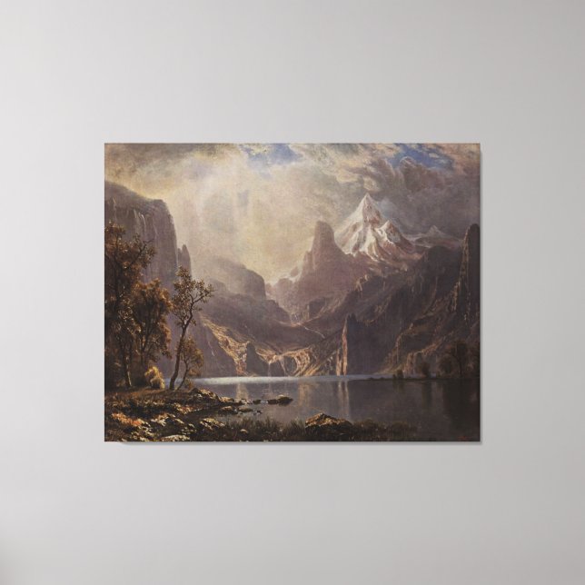 Albert Bierstadt's Lake Tahoe, 1868 Leinwanddruck (Vorderseite)