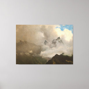 Albert Bierstadts Malerei, Mountain Mist, 1868 Leinwanddruck