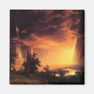 Albert Bierstadts Sonnenuntergang im Yosemite-Tal Magnet
