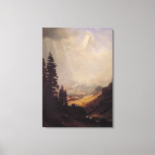 Albert Bierstadt's The Matterhorn, 1867 Leinwanddruck