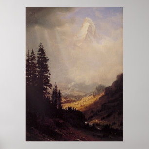 Albert Bierstadt's The Matterhorn, 1867 Poster
