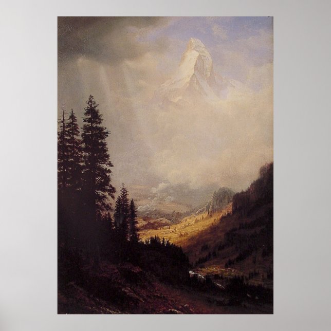 Albert Bierstadt's The Matterhorn, 1867 Poster (Vorne)