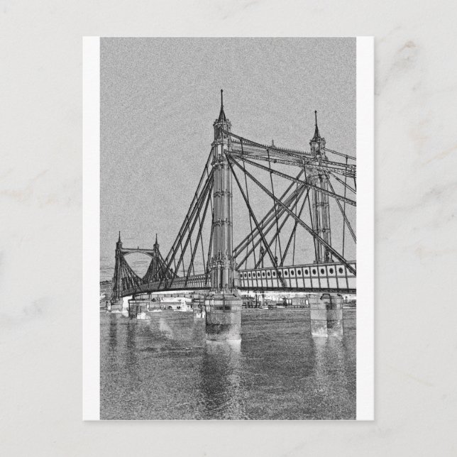 Albert Bridge London Postkarte (Vorderseite)