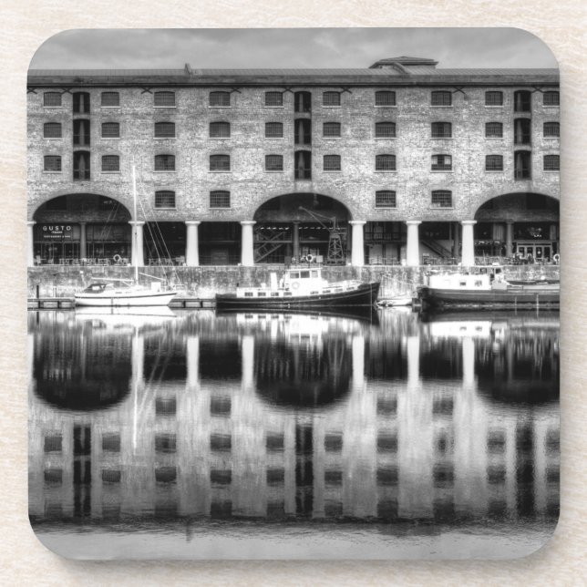 Albert Dock Liverpool Getränkeuntersetzer (Vorderseite)