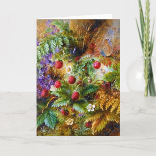 Albert Dürer Lucas: Walderdbeeren u. Schmetterling Karte