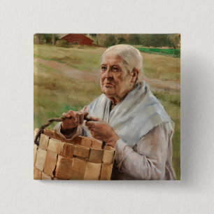 Albert Edelfelt - Alte Frau mit einem kleinen Korb Button