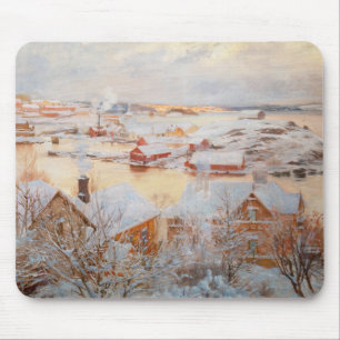 Albert Edelfelt - Dezembertag Mousepad