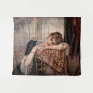 Albert Edelfelt - Die Pariserin / Virginie Wandteppich