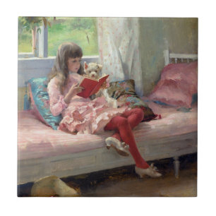 Albert Edelfelt - Gute Freunde Fliese