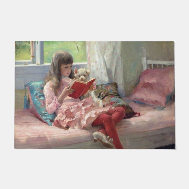 Albert Edelfelt - Gute Freunde Fußmatte (Vorderseite)