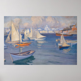 Albert Edelfelt - Hafen in Helsinki Poster