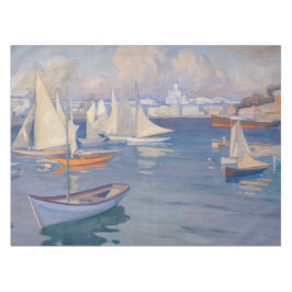 Albert Edelfelt - Hafen in Helsinki Tischdecke