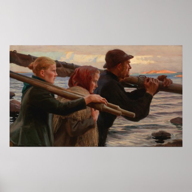 Albert Edelfelt - Im Äußeren Archipel Poster (Vorne)