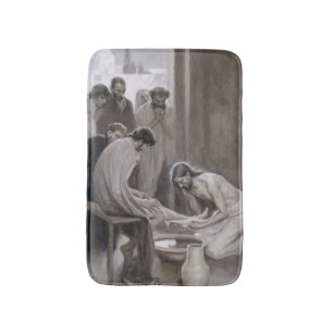 Albert Edelfelt - Jesus wäscht den Jüngern die Füß Badematte