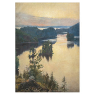 Albert Edelfelt - Kaukola-Höhenrücken bei Sonnenun Tischdecke