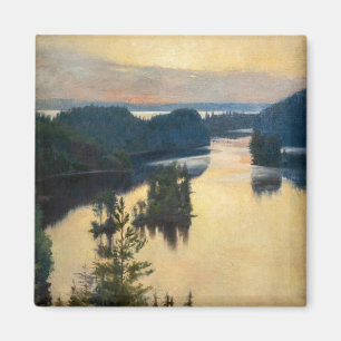 Albert Edelfelt - Kaukola-Kamm bei Sonnenuntergang Magnet