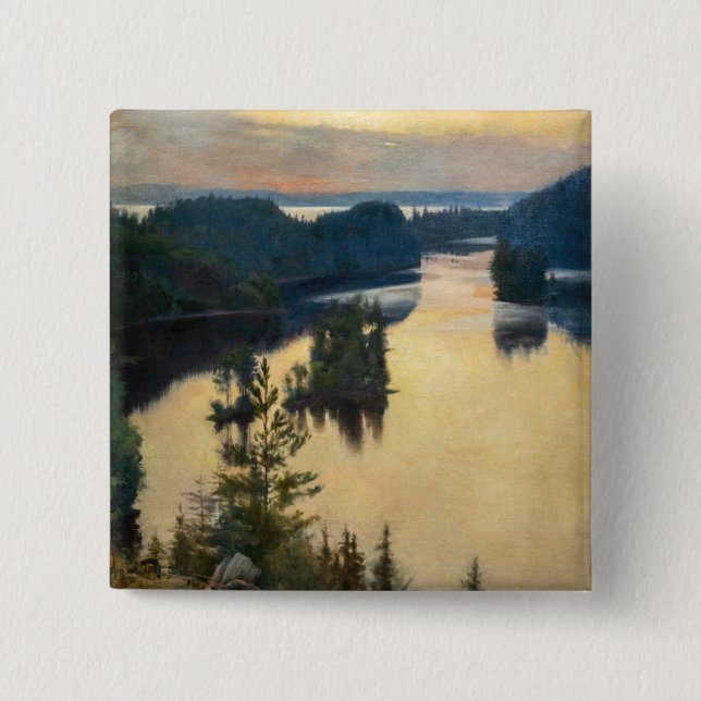 Albert Edelfelt - Kaukola Ridge at Sunset Button (Vorderseite)
