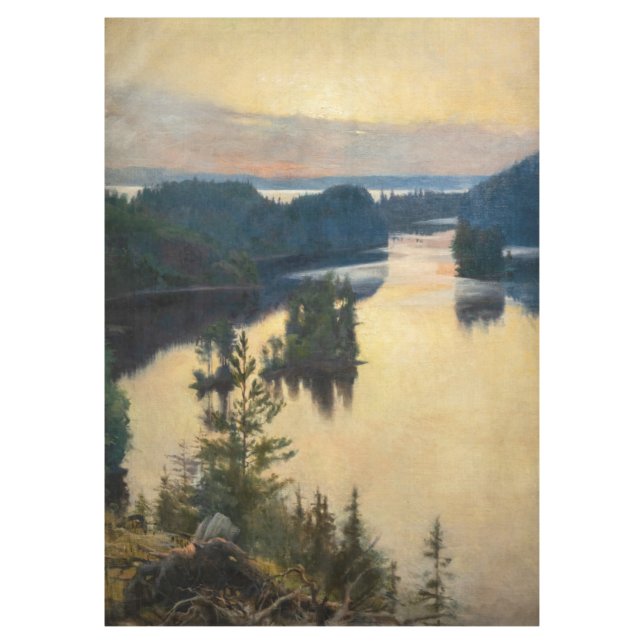 Albert Edelfelt - Kaukola Ridge at Sunset Tischdecke (Vorderseite)