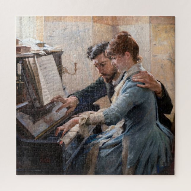 Albert Edelfelt - Klavier spielen (Vertikal)