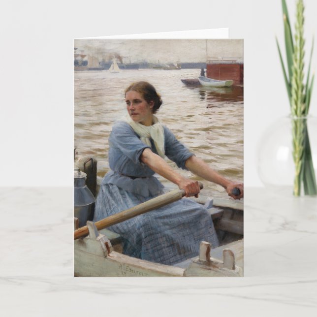 Albert Edelfelt - La Laitiere Karte (Vorderseite)