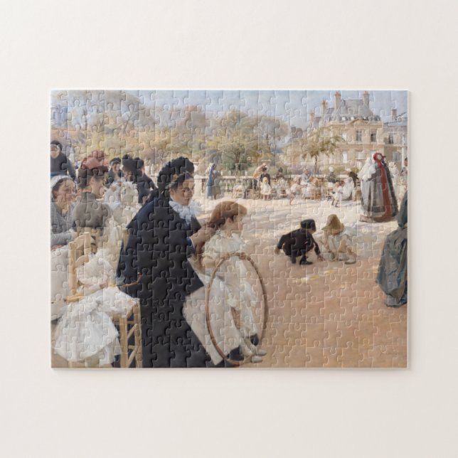Albert Edelfelt - Luxembourg Gardens, Paris (Horizontal)