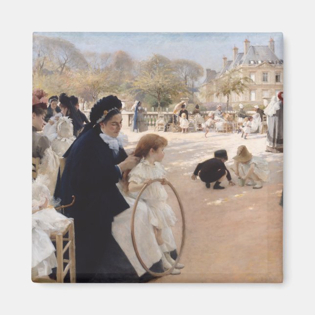 Albert Edelfelt - Luxembourg Gardens, Paris Magnet (Vorne)